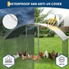 Large Metal Chicken Coop, Chicken Runs for Yard with Cover, Large Chicken Run with Double Door, Walk in Chicken Coop - 3 of 4