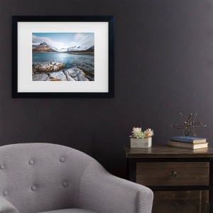Trademark Fine Art Philippe Sainte Laudy Blue Fjord Matted Framed Art - 1 of 4