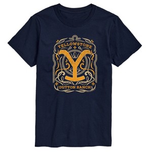 Men's - Yellowstone - Yellowstone Flourish Design Short Sleeve Graphic T-Shirt - 1 of 4