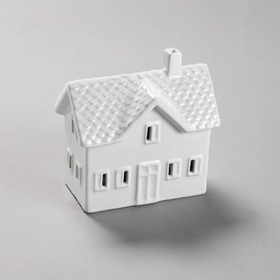 Lakeside Ceramic Lighted House Decoration for Christmas Village Displays