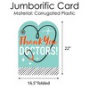 Big Dot of Happiness Thank You Doctors - Doctor Appreciation Week Giant Greeting Card - Big Shaped Jumborific Card - image 4 of 4