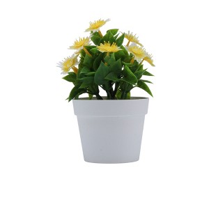 Unique Bargains Artificial Plants Square-Stem Chrysanthemum Plastic 3.94"x3.94"x7.87" 1 Pcs - 1 of 4