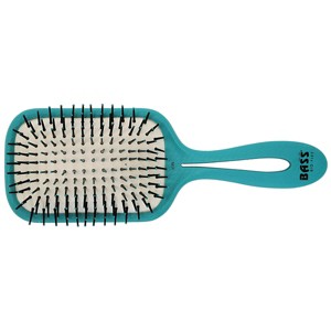 Bass Brushes BIO-FLEX Style & Detangle Hair Brush Patented Pure Plant Handle Professional Level Nylon Pins Large Paddle - 1 of 1