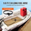 VEVOR Marine Tank, 6.34-Gallon/24-L Marine Portable Tank Outboard Marine Boat Transfer Tank with 9.8ft Hose, Gauge for Outboard Engine Boats, Red - 4 of 4