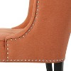 Vynxaria Contemporary Fabric Occasional Chair with Nailhead Trim & Button Tufting - 3 of 4