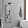 BWE 6-Jet Rainfall Shower Tower Shower Panel System with Waterfall Shower Head and Shower Wand - 2 of 4