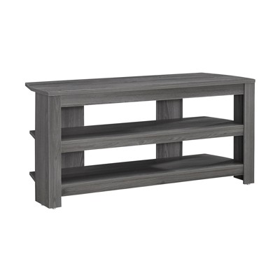 FONTOI TV Stand for TV up to 42" with Storage Shelves, Entertainment Center for Living Room, Grey, 15.5"*19.75"*42"