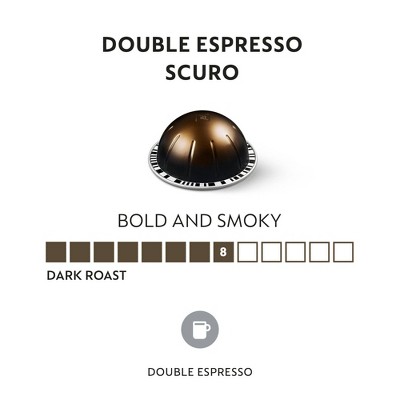 Nespresso Vertuo Double Espresso Scuro Capsules Medium Roast - 40ct