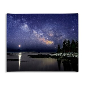 Stupell Industries Galaxy Stars Over Coastal Winter Night Canvas Art - 1 of 4