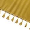 Boho Tassels Soft Luxury Velvet Window Valance Curtains, 52" x 15", 1 Panel - 3 of 4