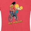 Women's - Hey Arnold! - Arnold and Gerald Bike Short Sleeve Graphic T-Shirt - 2 of 4