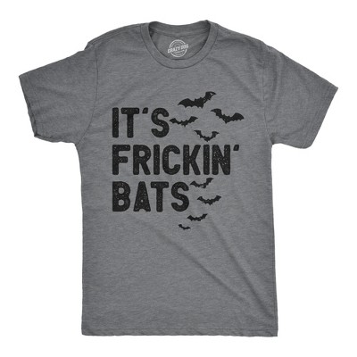 Mens Its Frickin Bats T Shirt Funny Halloween Scary Season Bat Lovers Tee For Guys - Crazy Dog Men's T Shirt