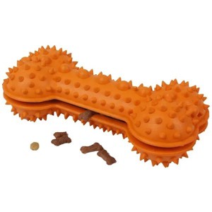 Racxily TPR Treat Dispensing, Fillable Dog Toy/Teeth Cleaning/Use with Peanut Butter or Toothpaste, Chewers-Fillable Chew Toy Dental Teeth Cleaning - 1 of 3