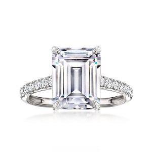 Ross-Simons 6.20 ct. t.w. CZ Ring in Sterling Silver - 1 of 4