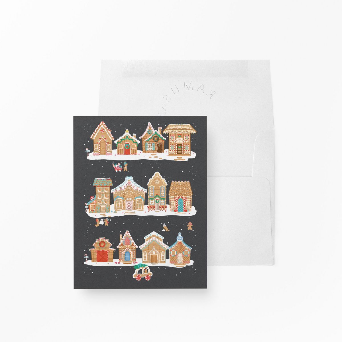 Winter/Holiday Greeting Cards "Gingerbread Town" by Ramus & Co