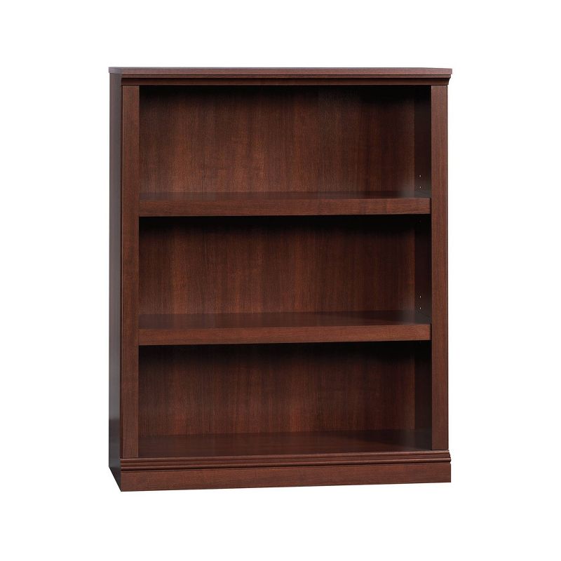43.78&#34;3 Shelf Bookshelf Cherry - Sauder: Mid-Century Modern, Adjustable, Particle Board Construction, 3 of 4