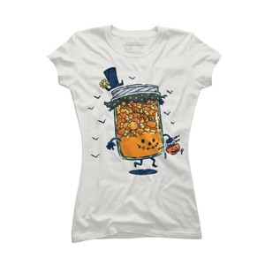 Junior's Design By Humans Halloween Jam By nickv47 T-Shirt - 1 of 3