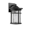 Chloe Lighting Finley Industrial 1 Light Textured Black Outdoor Wall Sconce 14" Tall - 2 of 3