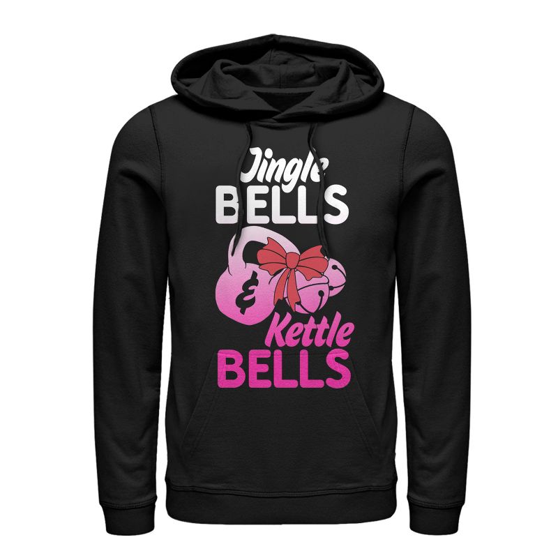 Women's CHIN UP Christmas Jingle and Kettle Bells Pull Over Hoodie, 1 of 4