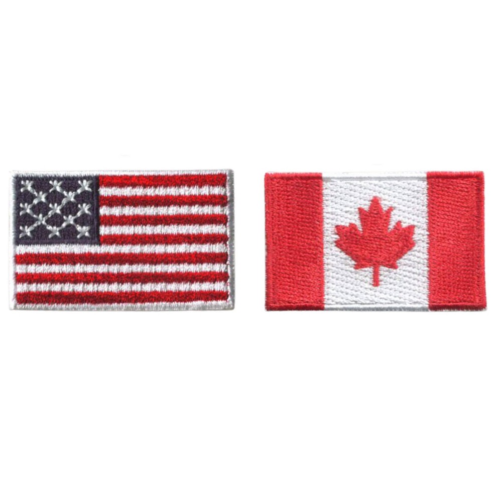 Photos - Accessory HEDi-Pack Hook and Loop Patch 2pk - USA Red White & Blue Country Mini Flag