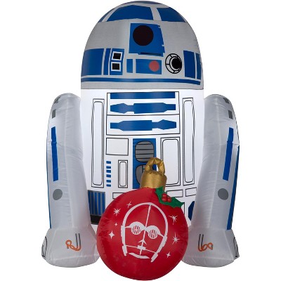 Star Wars Christmas Airblown Inflatable R2 D2 w/Ornament Wars, 3 ft Tall, White