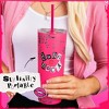 Mean Girls x Dragon Glassware 24 oz Vacuum Insulated Tumbler with Lid and Straws Burn Book - 4 of 4