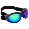 2 Pairs of Global Vision Eyewear Eliminator Safety Motorcycle Goggles with Smoke, Green Mirror Lenses - 4 of 4