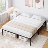 14 Inch Twin Bed Frame No Box Spring Needed, Heavy Duty Metal Platform Bed Frame Twin Size for Bedroom Easy Assembly, Noise Free, Black, Tiwn - 3 of 4