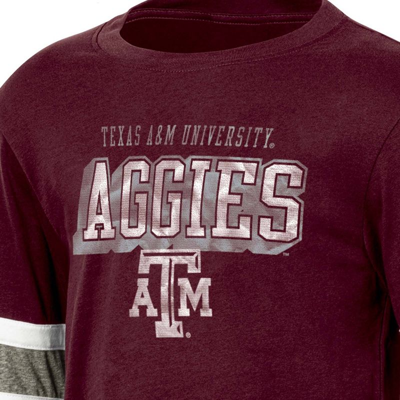 NCAA Texas A&#38;M Aggies Boys&#39; Long Sleeve T-Shirt, 3 of 4