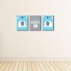 Big Dot of Happiness Blue Elephant - Baby Boy Nursery Wall Art and Kids Room Decorations - Gift Ideas - 7.5 x 10 inches - Set of 3 Prints - 3 of 4