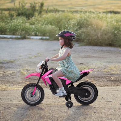 Garvee Kids Electric Ride-on Motorcycle, 6V-Motorbike with Training Wheels,Headlight,Engine Sounds, for Boys Girls