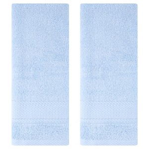 REGALWOVEN Bathroom Spa Bath Gym Kitchen Solid Cotton Face Soft Absorbent Hand Towel Set 14" x 30" - 1 of 4