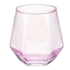 Unique Bargains Diamond Stemless Design Whiskey Glasses Drinkware - 1 of 4