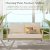 Whisen Woven Rope Outdoor Swing Sofa with Soft Cushions for Patio, Courtyard and Balcony - 4 of 4