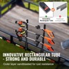 VEVOR Trimmer Rack, 3 Place Weeder Trimmer Rack, Locking Trim Holder Landscape Trailer Rack Carrier Mount on Open Pickup/Trailer Enclosed, Black - 4 of 4
