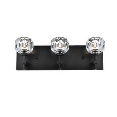 Elegant Lighting Graham 3 - Light Sconce in  Black