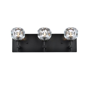 Elegant Lighting Graham 3 - Light Sconce in  Black - 1 of 4