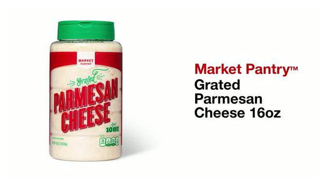 Grated Parmesan Cheese 16oz - Market Pantry&#8482;, 2 of 5, play video