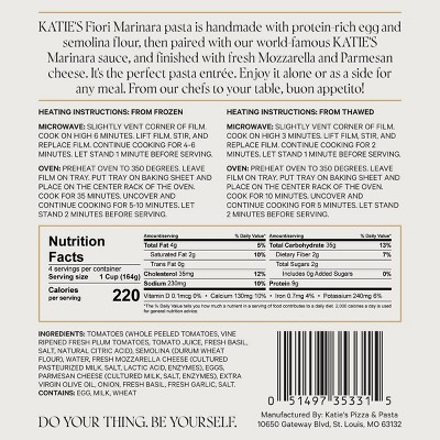 Katie's Fiori Marinara Pasta Bake - 24oz