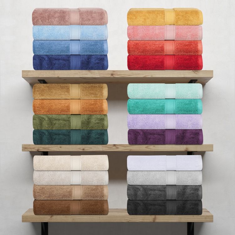 Luxury Egyptian Cotton Heavyweight Ultra-Plush Towel Set by Blue Nile Mills, 6 of 7