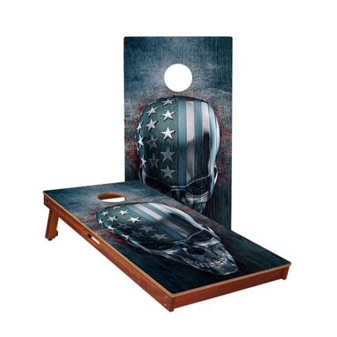 USA Skull All-Weather Cornhole Boards - ACA Sig Pro Series - image 1 of 4