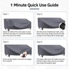 Buenhomino Rectangle Patio Furniture Cover Waterproof Outdoor Dining Table and Chair Cover Anti-UV Outside Sectional Sofa Set Covers - 4 of 4