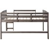 Donco Kids Louver Twin Antique Grey Modular Low Loft Bed - Group B - 3 of 4