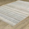 Captiv8e Designs Clara Textural Geometric Striped Beige Rug - 2 of 4