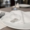 Unique Bargains Napkin Rings Two-leaf Stainless Steel 1 Pc - 3 of 3
