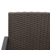 vidaXL Brown Garden Patio Dining Chairs Set - Polypropylene Rattan Terrace Furniture - 3 of 4
