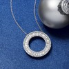 Ross-Simons 1.00 ct. t.w. Diamond Circle Pendant Necklace in Sterling Silver - 3 of 4