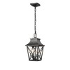 Syemin Outdoor Wall Light, Pole Lantern Lighting Fixture with Pier Mount Base Hard Wired, Black, 7.75"*7.75"*19.80" - 2 of 4