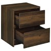 Sapphtopaz Modern Nightstand with 2 Drawers Rectangle Bedside Table with LED and USB Ports Wood Night Stand for Bedroom, Living Room - 3 of 4