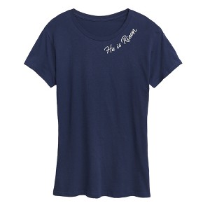 トップス th products Graphic Print Tee Women's Instant Message He is Risen Short Sleeve Graphic T-Shirt